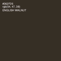 #362F26 - English Walnut Color Image